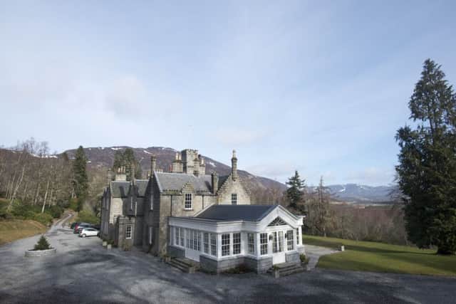 Glentruim House overlooks the Cairngorms and the Monadhliath mountains.
