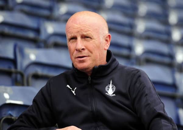Falkirk manager Peter Houston. Picture: Michael Gillen