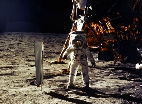 1969: Eagle, the lunar module of Apollo 11, landed on the Moon, on the Sea of Tranquillity. Picture: Nasa