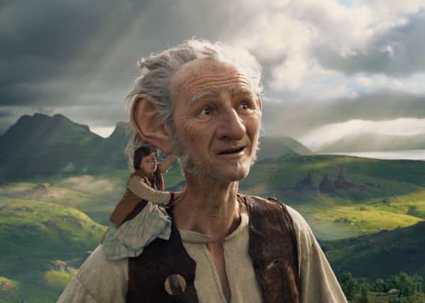 The BFG, which stars Ruby Barnhill as Sophie and Mark Rylance as the giant, was partly filmed on Skye and Orkney. Picture: Entertainment One