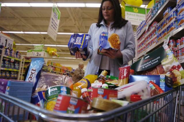 Grocery shopping sales are up but concerns over consumer confidence in Scotland remains. Picture: Phil Wilkinson