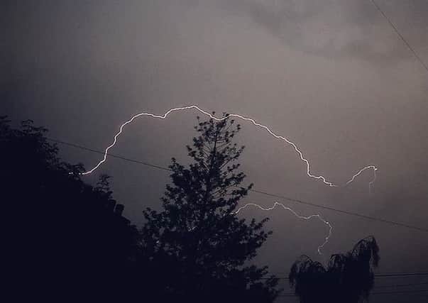Lightning strikes over Edinburgh. Picture: Fraser Cameron/Instagram/@frazcamm