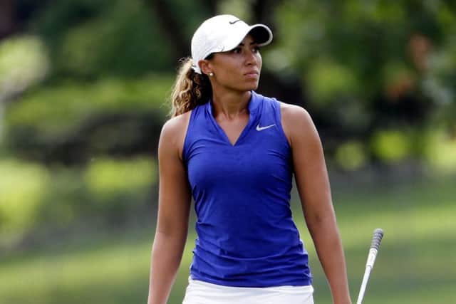 Cheyenne Woods, left, hopes to perform better in this years Scottish Open, while Paige Spirinac would love to play on the LET. Picture: Getty