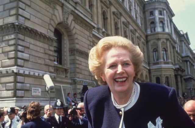 Former prime minister Margaret Thatcher in Downing Street, London, at the start of her third term in office. Picture: Hulton Archive/Getty Images