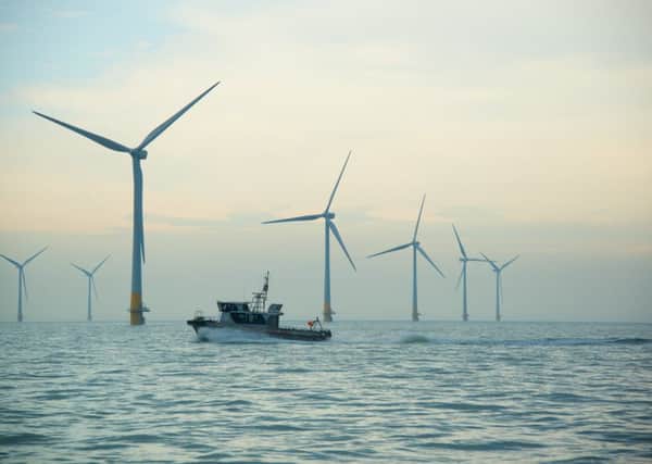Turbines installed off the Kent coast by Vattenfall, which now wants to install 11 off Aberdeenshire. Picture: contributed