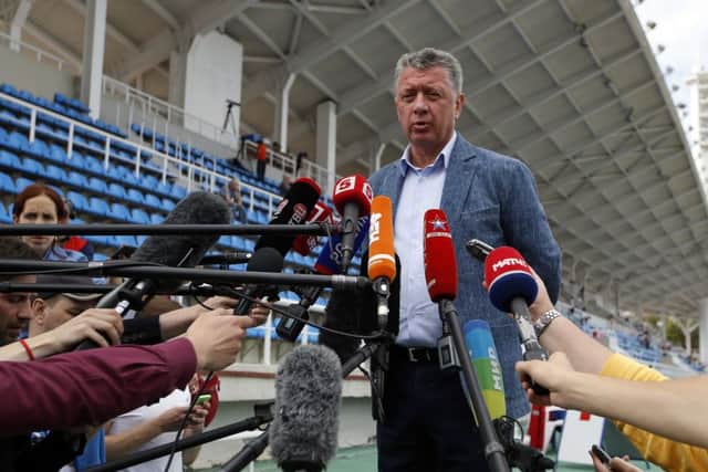 Dmitry Shlyakhtin, head of the Russian track and field federation, attacked yesterdays decision. Picture: PA