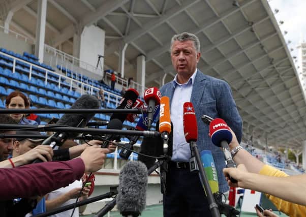 Dmitry Shlyakhtin, head of the Russian track and field federation, attacked yesterdays decision. Picture: PA