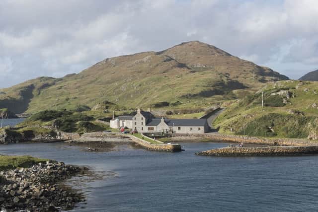 Rodel Hotel on the isle of Harris is a B listed building with both guest bedrooms, self catering accommodation and a staff apartment. Included in the sale are four small islands and the harbour. Guide price Â£625,000, contact CKD Galbraith on 01463 224343.
