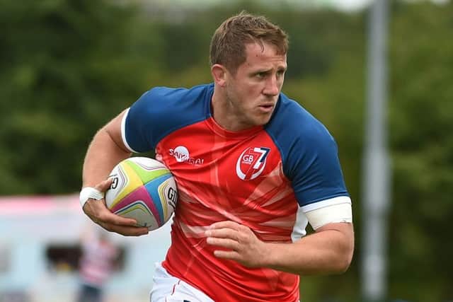 Mark Robertson of GB Lions in action during their match against Samurai. Photograph: Tom Dulat/Getty Images)