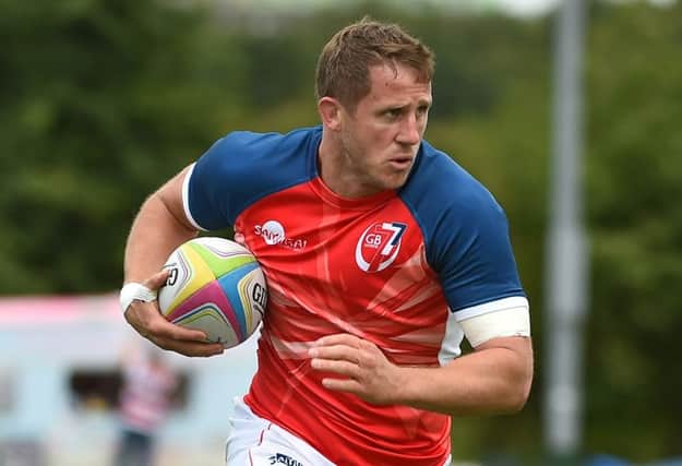 Mark Robertson of GB Lions in action during their match against Samurai. Photograph: Tom Dulat/Getty Images)