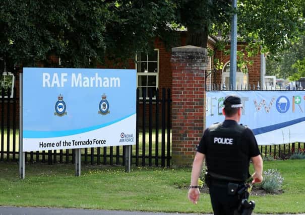 The victim was running near RAF Marham in Norfolk. Picture: PA