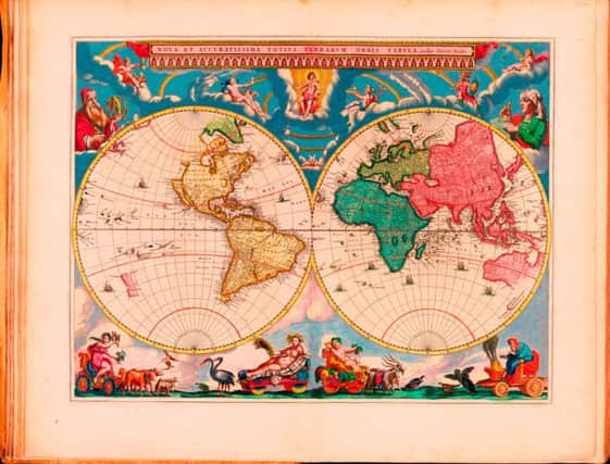 Map of the world from the famous Blaeu Atlas Maior
