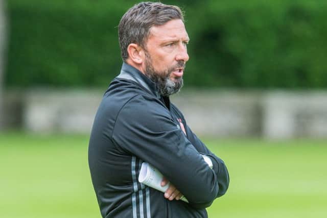 Derek McInnes watched his side comfortably progress to the next round. Picture: Ian Georgeson