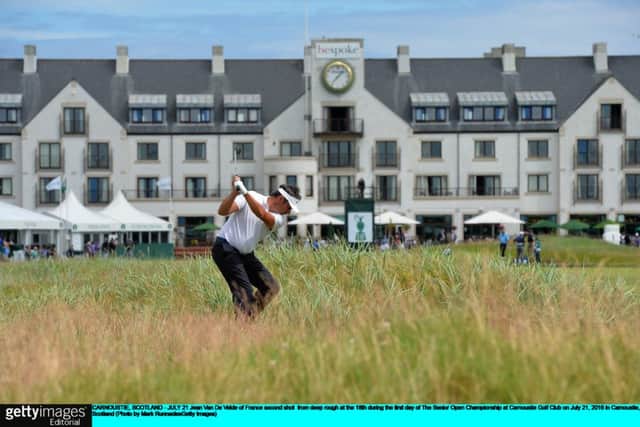 Jean Van de Velde closed with a double-bogey 6 at Carnoustie in the first round of the Senior Open. Picture: Getty Images
