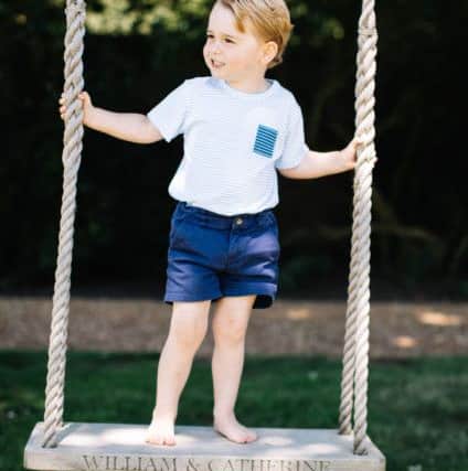 Prince George at Sandringham in Norfolk. Picture: AFP PHOTO / DUKE AND DUCHESS OF CAMBRIDGE / Matt PORTEOUS.