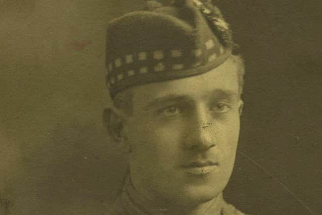 John Fraser pictured in the uniform of the Royal Scots Fusiliers. Picture: Saltire News