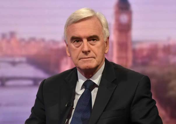 John McDonnell  appeared on The Andrew Marr Show. Picture: BBC/Getty