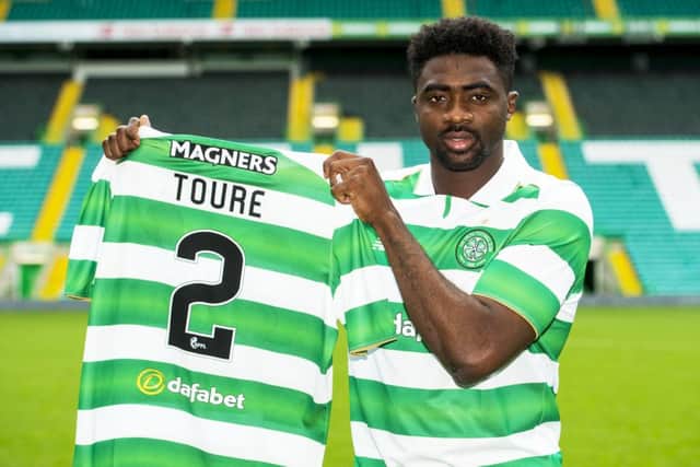 Celtic's new signing Kolo Toure is unveiled. Picture: SNS