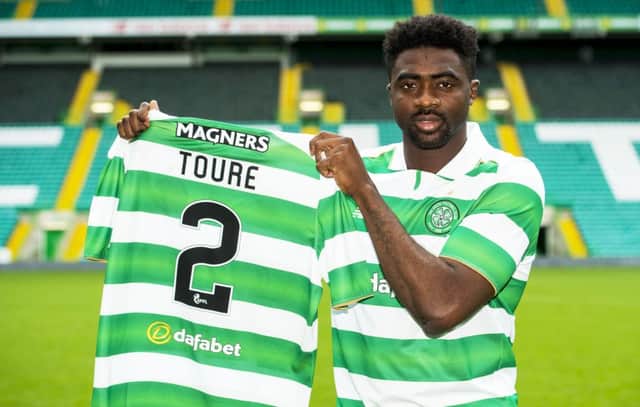 Celtic's new signing Kolo Toure is unveiled. Picture: SNS