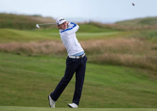 Connor Syme plays his approach to the 13th at Royal Aberdeen
Picture: Kenny Smith.