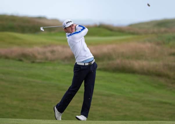 Connor Syme plays his approach to the 13th at Royal Aberdeen 
 Picture: Kenny Smith.