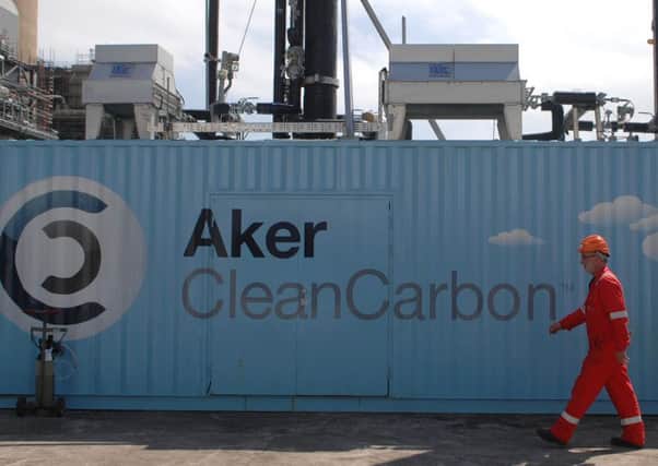 Carbon Capture units extract CO2 emissions. Picture: Neil Hanna