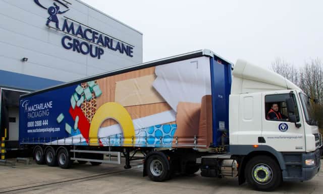 A Macfarlane Group lorry