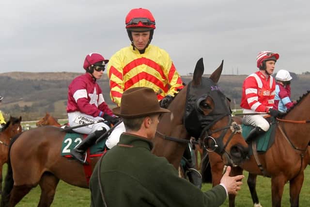 JT McNamara on Galaxy Rock at the 2013 Cheltenham Festival. Picture: PA