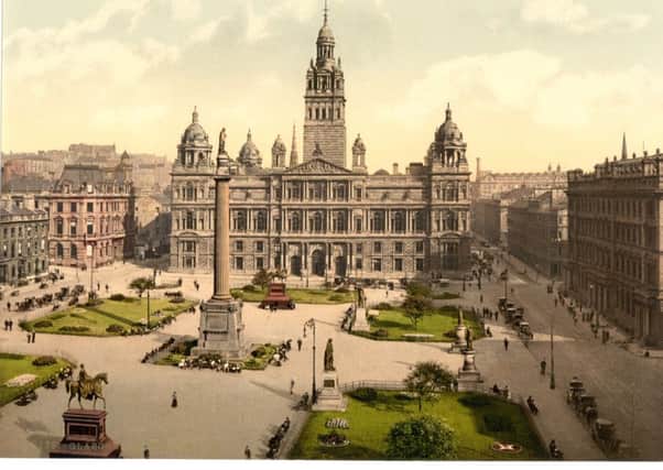 George Square in Glasgow, between 1890 and 1900. Picture: Wiki Commons