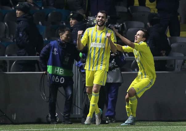 Astana will square off against Celtic in the Champions League later today. Picture: AFP/Getty