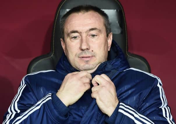 Stanimir Stoilov, the Astana coach, believes todays game against Celtic will be very hard for his side. Picture: AFP/Getty