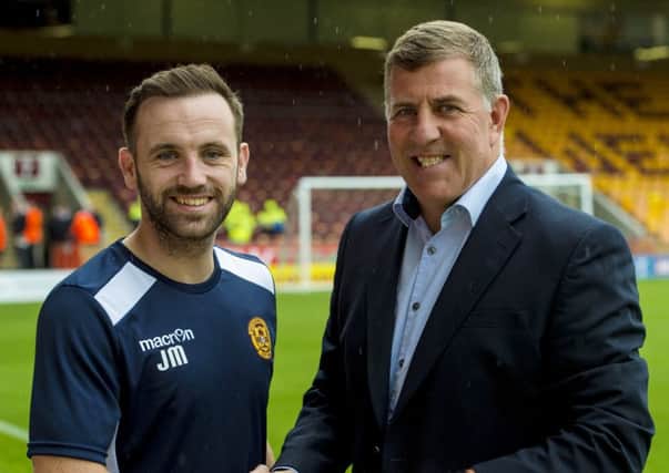 New Motherwell assistant manager James McFadden, left, and manager Mark McGhee