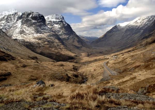 A man has died after falling in Glencoe. Picture: Ian Rutherford/TSPL