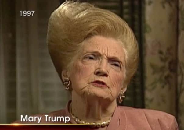 Mary Trump, mother of Donald, during a TV interview in 1997. Picture: Contributed