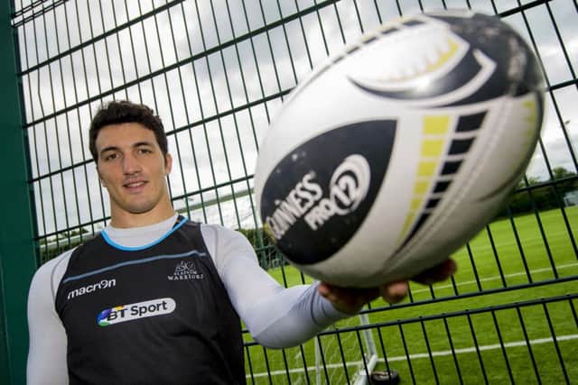 Glasgow Warriors new Italian winger Leonardo Sarto says the first week of pre-season training at Scotstoun was tougher that he expected. Picture: SNS