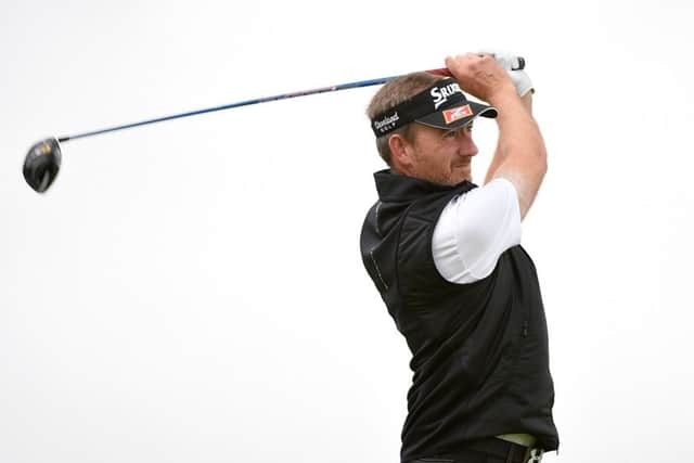 Graham Fox tees off at the 10th in his second round at The Oxfordshire. Picture: Getty Images