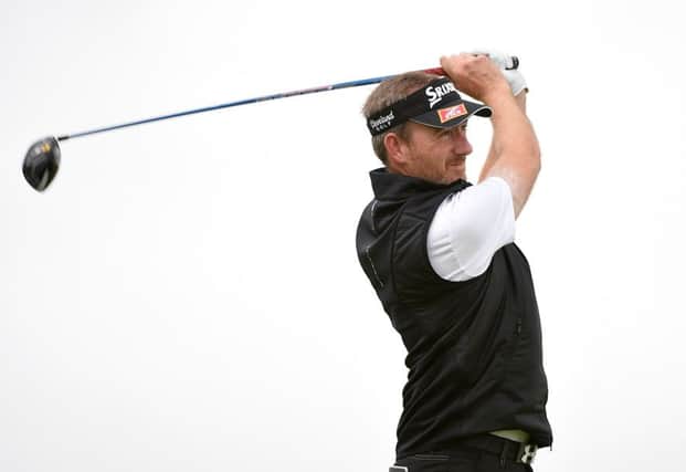 Graham Fox tees off at the 10th in his second round at The Oxfordshire. Picture: Getty Images
