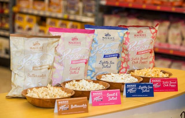 Mackie's Crisps new popcorn product range: Photographer Ian Georgeson