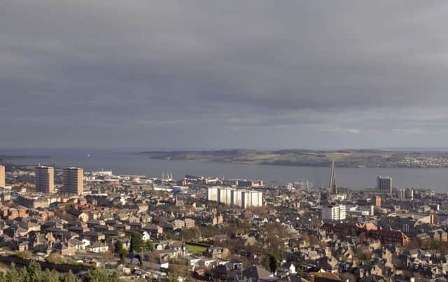 Dundee skyline and River Tay