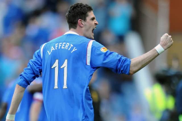 Kyle Lafferty spent four years at Ibrox. Picture: Ian Rutherford