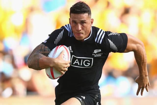 Sonny Bill Williams of New Zealand makes a break during the 2016 Sydney Sevens.  Picture: Mark Kolbe/Getty Images