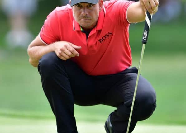 Henrik Stenson lines up a putt during the second round of the US PGA Championship. Picture: Stuart Franklin/Getty Images