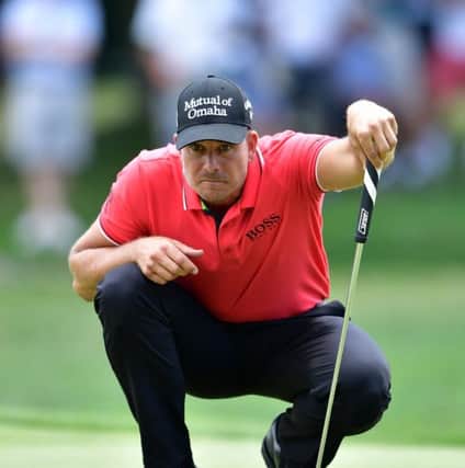 Henrik Stenson lines up a putt during the second round of the US PGA Championship. Picture: Stuart Franklin/Getty Images