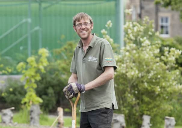Ben Dell is the new market gardner at RBGE's Edible Garden. Picture: Contributed