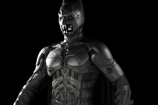 Christian Bale's  batsuit from 'The Dark Knight Rises, is expected to fetch up to Â£60k when it goes under the hammer.
