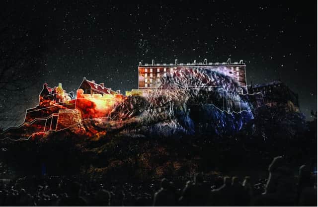 Edinburgh Castle will be transformed by the light show