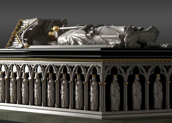 The tomb of Robert the Bruce in 3-D. Picture: Stirling Smith Art Gallery