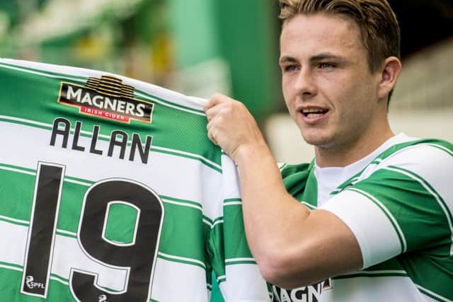 Allan found first-team opportunities difficult to come by at Celtic. Picture: SNS