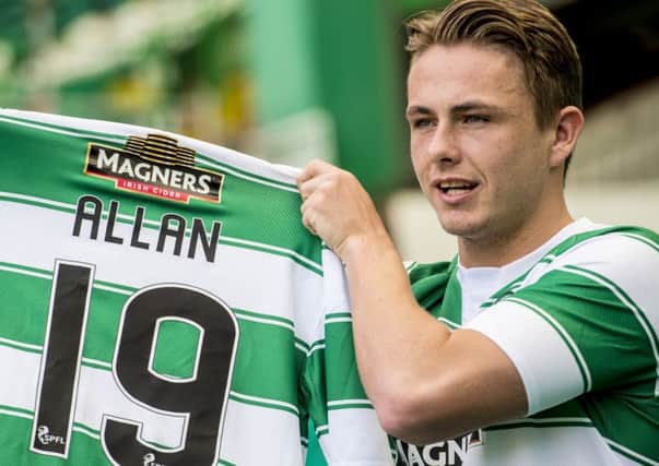 Allan found first-team opportunities difficult to come by at Celtic. Picture: SNS