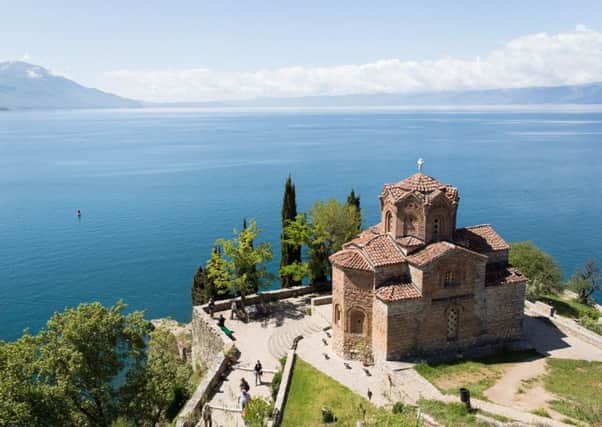 The Church of Saint John at Kaneo overlooking Lake Ohrid. Picture: Contributed